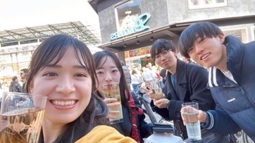 鹿児島大学の学生とのワインマーケット