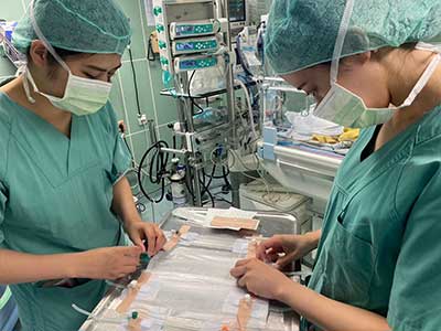 末梢静脈路確保の練習