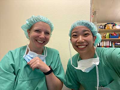 Dr. Pauline との写真