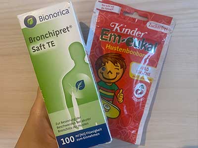 ハーブシロップとのど飴