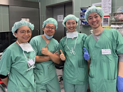 福井先生と手術室で