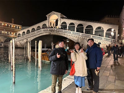 ３人でのヴェネチア旅行