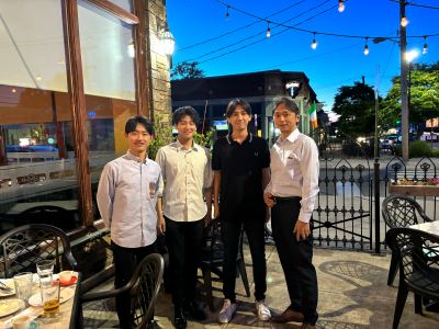 橋元先生と懇親会