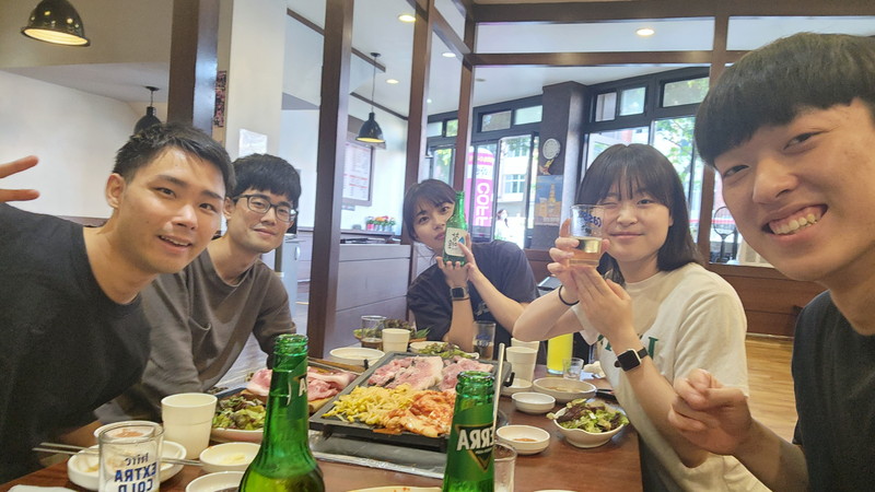 精神科での実習斑でサムギョプサル